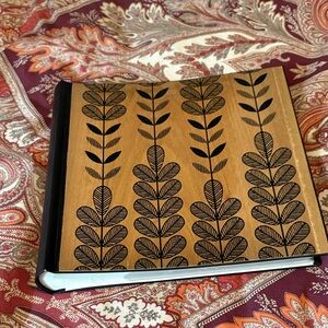 Hallmark Brown and Black Leaf-Print Hardcover Photo Album